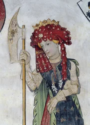 Devět hrdinů a devět hrdinek, detail z Tamari, 1418-30
